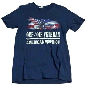 Medium BELLA + CANVAS “OEF/OIF VETERAN / AMERICAN WARRIOR” T-Shirt